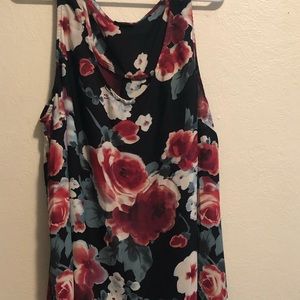 Torrid floral sleeveless blouse